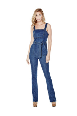 Ella Flared Denim Jumpsuit