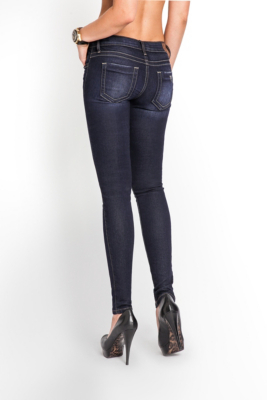 Low Rise Power Skinny Denim Leggings In Crx Wash