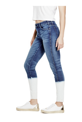 MidRise DipDye Skinny Jeans