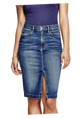 Denim Pencil Skirt