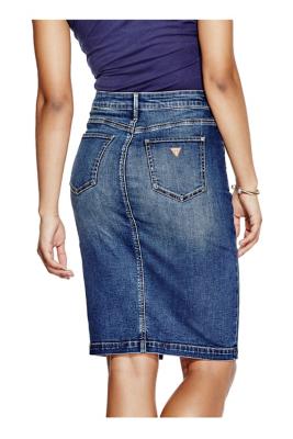 Denim Pencil Skirt