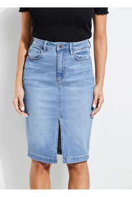 Denim Pencil Skirt | GUESS.com