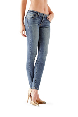 Mid-Rise Power Curvy Jeans in Pedigree Wash | GUESS.ca