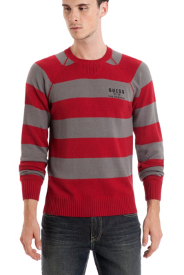 Guess McManus Stripe Crew Sweater