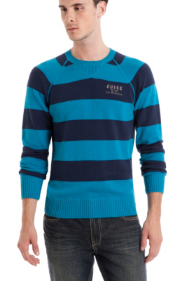 Guess McManus Stripe Crew Sweater