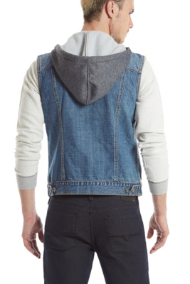 Swish Hooded Denim Vest