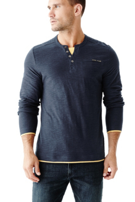 guess henley shirt