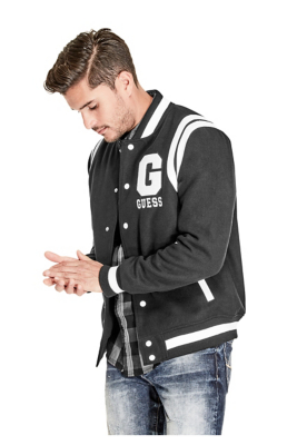 guess varsity jacket mens