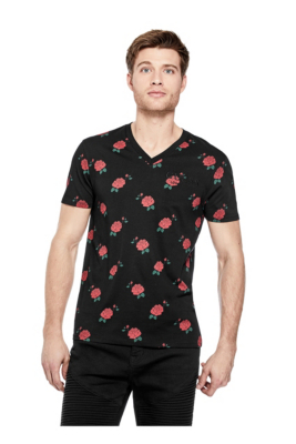 guess rose shirt