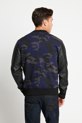 Calman Camo Varsity Jacket