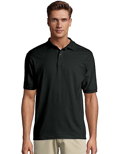 thumbnail 8  - Hanes Golf Tee Men&#039;s Polo Shirt Cotton-Blend EcoSmart Jersey Men&#039;s Sport Comfort