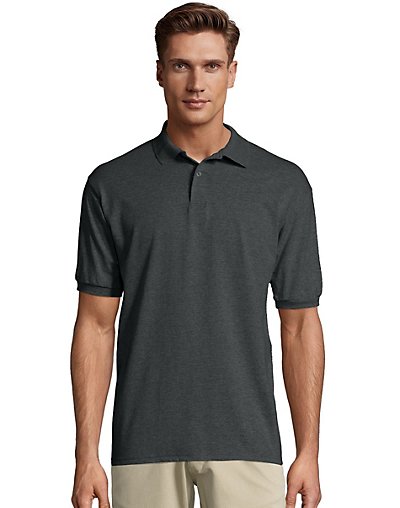 thumbnail 11  - Hanes Golf Tee Men&#039;s Polo Shirt Cotton-Blend EcoSmart Jersey Men&#039;s Sport Comfort