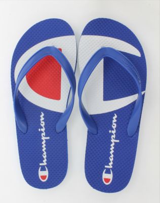 champion flip flops blue