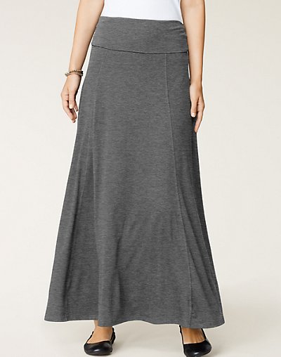 Women's Hanes Signature Soft Luxe Maxi Skirt | eBay