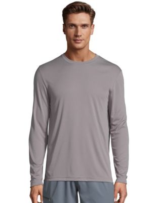 Hanes Men's Long Sleeve T-Shirt Men Cool DRI Performance Athletic Wicking  XS-3XL