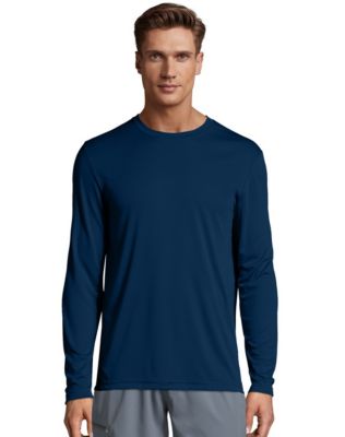 1 ) Hanes Men's Long-Sleeve .Performance Cool Dri Moisture-Wicking, Tee in  2023