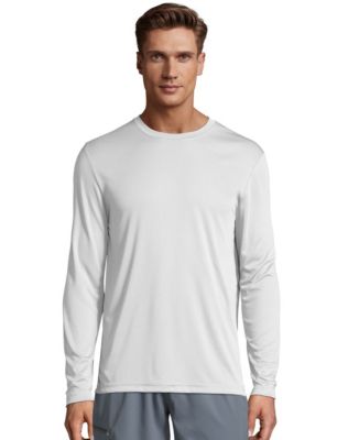 Hanes Men's and Big Men's Cool Dri Performance Long Sleeve T-Shirt (40+  UPF), Up to Size 3XL 