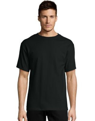 Hanes Mens T-Shirt Comfort Soft 100% Cotton Short Sleeve TAGLESS Tee Plain Blank