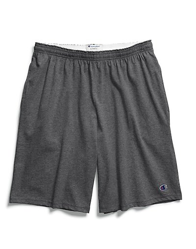 thumbnail 11  - Champion Men&#039;s Shorts Pockets Authentic Cotton 9-Inch Gym Workout Warm Jersey