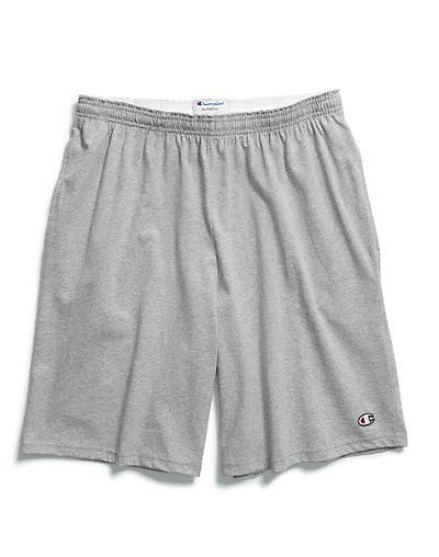 thumbnail 14  - Champion Men&#039;s Shorts Pockets Authentic Cotton 9-Inch Gym Workout Warm Jersey