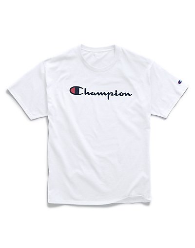 Champion Men's Athletics Classic Print Tee Embroidered C Logo