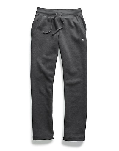 Champion Sweatpants Women's Open Bottom Pants Powerblend Fleece Soft Pockets Champion Sweatpants Women's Open Bottom Pants Powerblend Fleece Soft Pockets