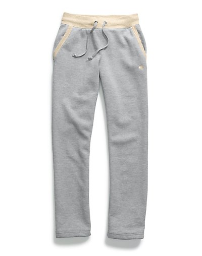Champion Sweatpants Women's Open Bottom Pants Powerblend Fleece Soft Pockets