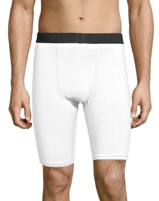 Hanes Men's Performance Compression Shorts Sport Cool DRI 9" inseam Cool Comfort