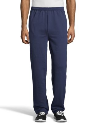 Hanes Men Fleece Sweatpants w/ pockets ComfortSoft EcoSmart Low-pill High  Stitch