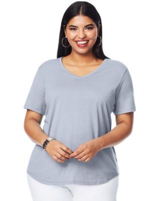 Just My Size V-Neck Women's Tee