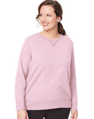 Just My Size V-Notch Crewneck Women's Sweatshirt Fleece