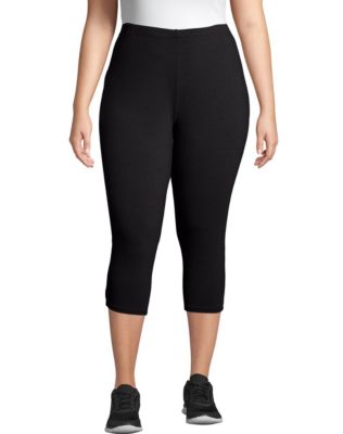 Jersey Capri Leggings Black