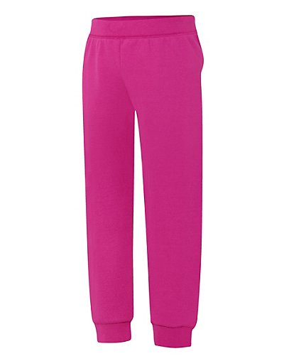 Hanes Jogger Sweatpants Girls Kids ComfortSoft EcoSmart medium weight 5 Colors