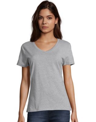 Hanes Womens T-Shirt 2-Pack Tee V-Neck Nano-T Short Sleeve Ultra-light  cotton | eBay