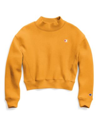 mustard yellow champion sweatshirt