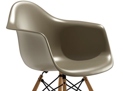 Eames Molded Plastic Armchair with Dowel Base
