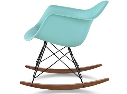 Eames Molded Plastic Armchair with Rocker Base