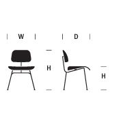 Eames Molded Plywood Dining Chair, Metal Base