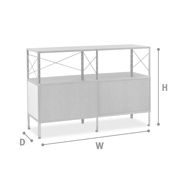 Eames Storage Unit 2 High x 2 Wide with Doors