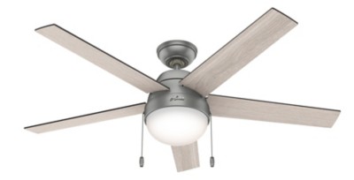 Photos - Fan Hunter Anslee with LED Light 52 inch Ceiling  