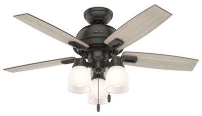 Photos - Fan Hunter Donegan with 3 Lights 44 inch Ceiling  