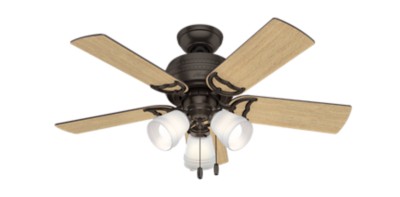 Bronze Ceiling Fans With Lights Or Without Hunter Fan