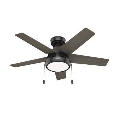 Photos - Fan Hunter Burroughs with LED Light 44 inch Ceiling  51385 