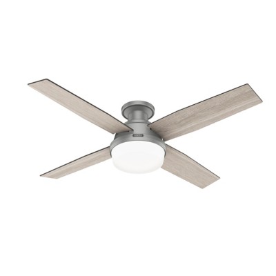 Photos - Fan Hunter Dempsey Low Profile with Light 52 inch Ceiling  
