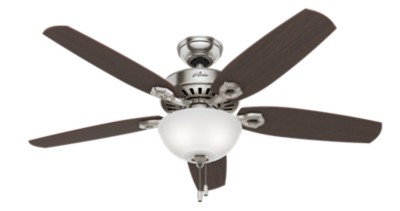 Builder Deluxe With Light 52 Inch Ceiling Fan Hunter Fan