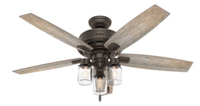 Lincoln With 3 Led Lights 52 Inch Ceiling Fan Hunter Fan