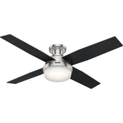 Dempsey Low Profile With Light 52 Inch Ceiling Fan Hunter Fan