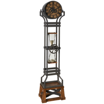 Hourglass Floor Clock