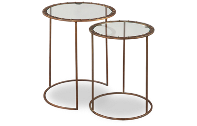Copper Rivet Nesting Table Set