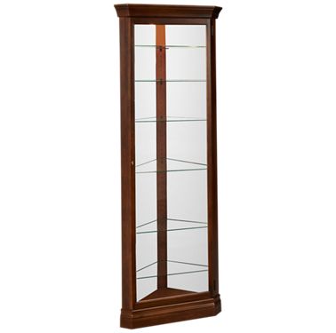 Howard Miller Drake, Curio Console Table With Glass Doors